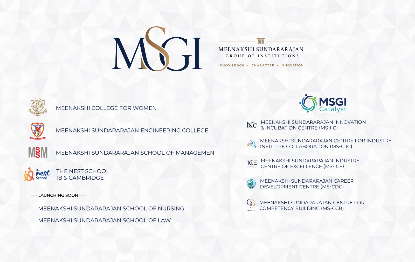 Meenakshi Sundararajan Group of Institutions Campus Ecosystem